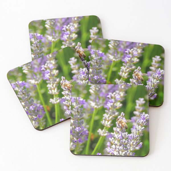 Item preview, Honey Bee on the Purple Lavender designed and sold by jaynerushton.