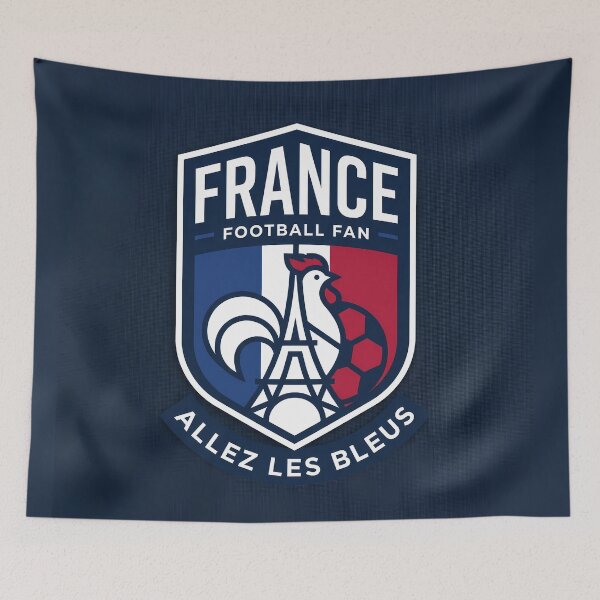 Item preview, France Football Fan Crest designed and sold by PixorStudio.
