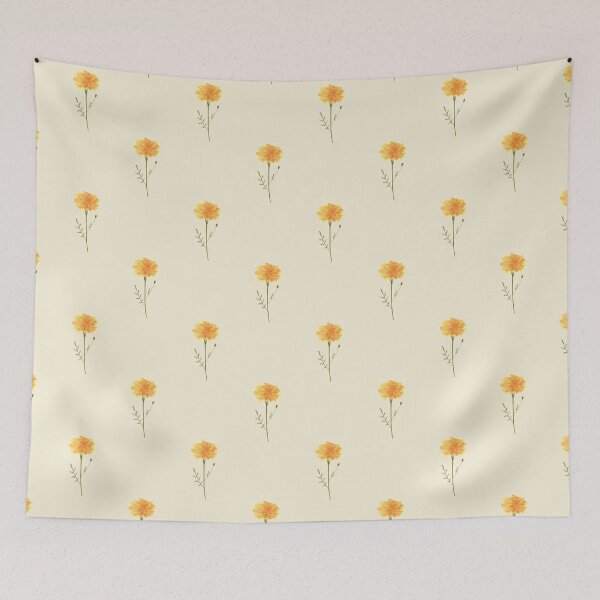 Item preview, Marigold Floral Pattern designed and sold by Farnwirbel – Art.