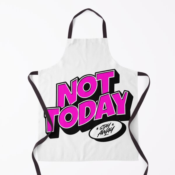Item preview, quote "Not Today. Stay Away" in a cartoon style lettering designed and sold by N-art-halia.