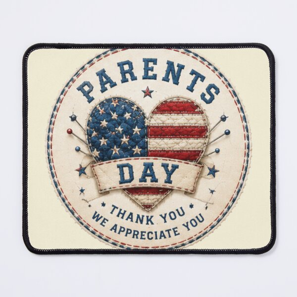 Item preview, Vintage Patchwork Happy Parents Day Mom and Dad designed and sold by Applecrunch.