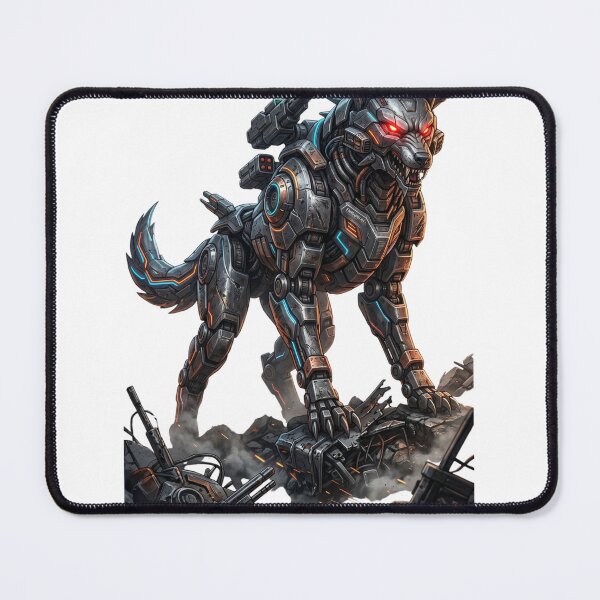 Item preview, Futuristic Mecha Wolf 8K PNG – Cyberpunk Robotic Wolf with Neon Armor | Anime Sci-Fi Beast Design designed and sold by krishna-artdesigns.