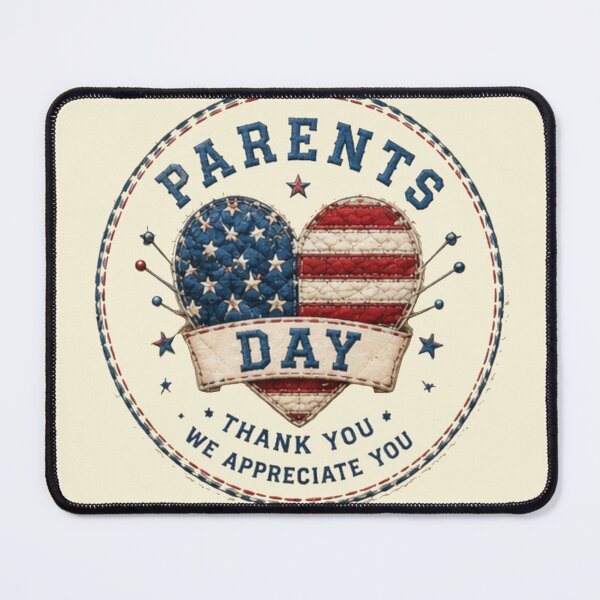 Item preview, Vintage Patchwork Happy Parents Day Mom and Dad designed and sold by Applecrunch.
