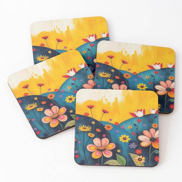Item preview, Textured Floral Minimalist Lanscape  designed and sold by AllAroundArtist.