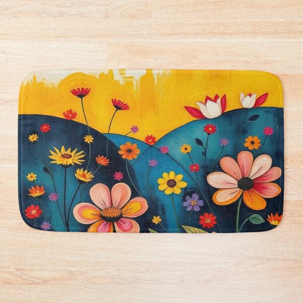 Item preview, Textured Floral Minimalist Lanscape  designed and sold by AllAroundArtist.