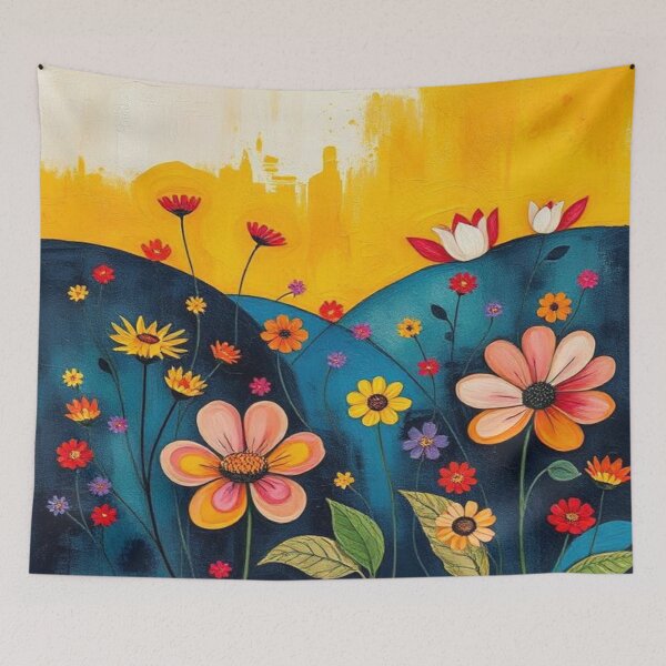 Item preview, Textured Floral Minimalist Lanscape  designed and sold by AllAroundArtist.
