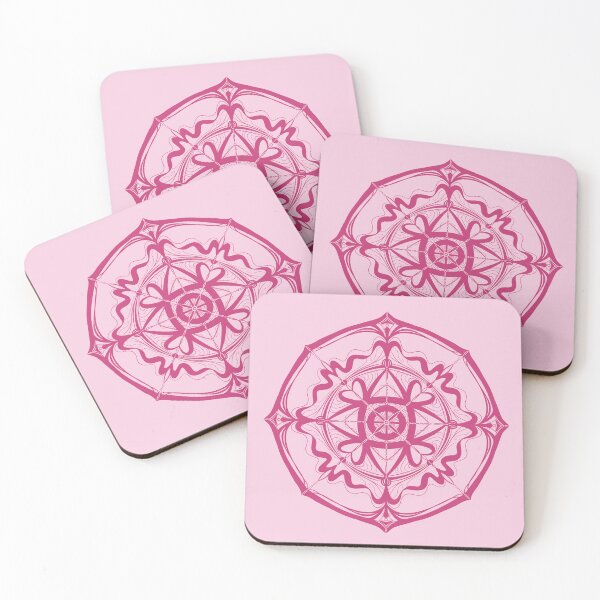 Item preview, Pink Evil Eye Protection Mandala, Positive Affirmations, Manifestation Art, Lucky Vibes designed and sold by SpringTeaDesigns.