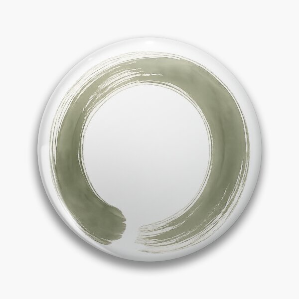 Item preview, Sage Green Zen Ensō Circle Minimal Art designed and sold by TheSlowShore.