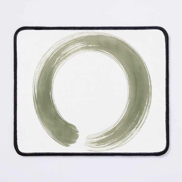 Item preview, Sage Green Zen Ensō Circle Minimal Art designed and sold by TheSlowShore.