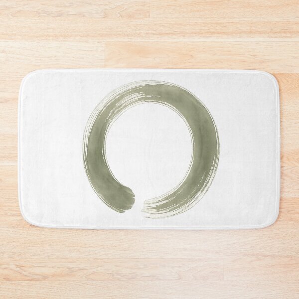Item preview, Sage Green Zen Ensō Circle Minimal Art designed and sold by TheSlowShore.