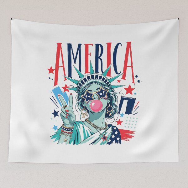 Item preview, cute Statue of Liberty America 4th July gift designed and sold by Amzkao.