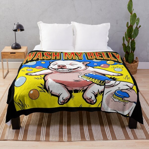 Item preview, Wash My Belly Happy Dog Meme Gen Z Brainrot Puppy Bath Time Funny designed and sold by Kitkin.