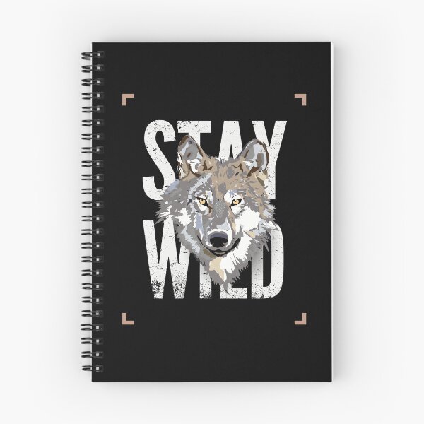 Item preview, Stay Wild Wolf Illustration - Minimalist Nature Design designed and sold by THE_OPULENCE.
