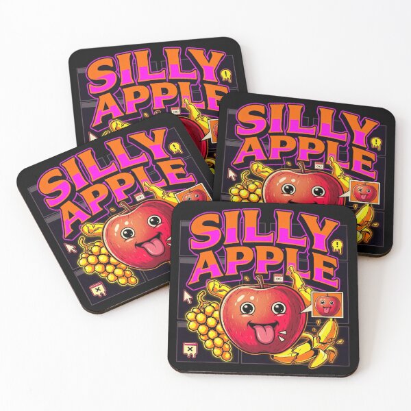 Item preview, Silly Apple Brainrot Meme - Funny Gen Z Retro Fruit Design designed and sold by Kitkin.
