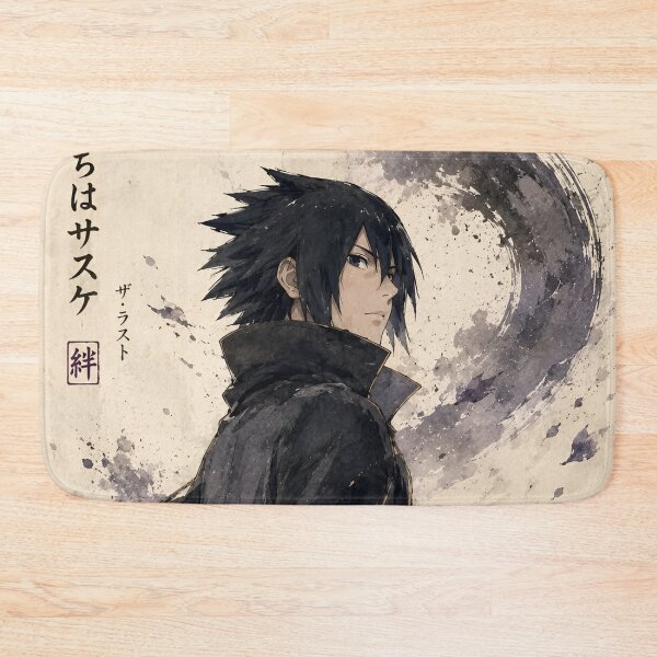 Item preview, Sasuke | Last Shadow Ninja Samurai | Dark Anime Swordsman Japanese Ink Style Wall Art designed and sold by Dyan4.