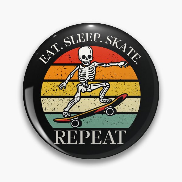 Item preview, Eat. Sleep. Skate. Repeat Skeleton Design designed and sold by OldSkullDesigns.