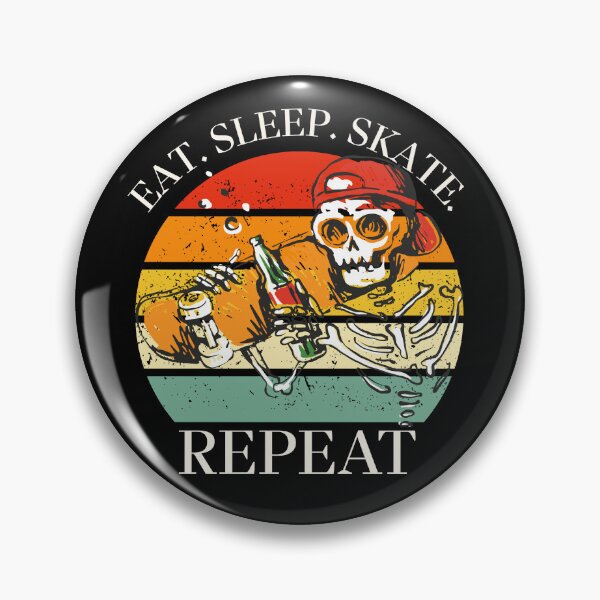 Item preview, Eat. Sleep. Skate. Repeat Skeleton Design designed and sold by OldSkullDesigns.