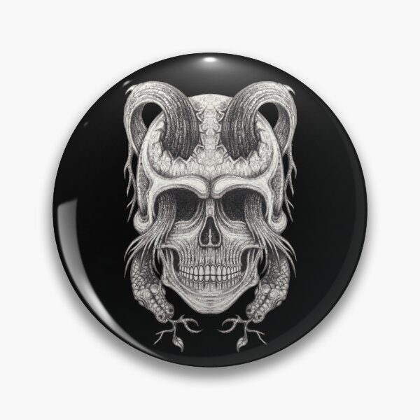 Item preview, Surreal art skull with snake designed and sold by Jiwsurreal.