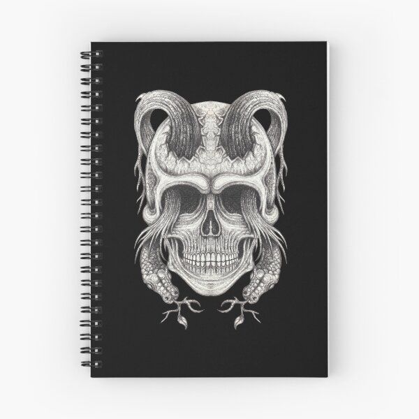 Item preview, Surreal art skull with snake designed and sold by Jiwsurreal.