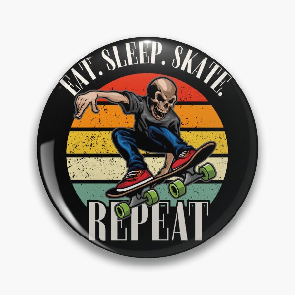 Item preview, Eat. Sleep. Skate. Repeat Skeleton Design designed and sold by OldSkullDesigns.