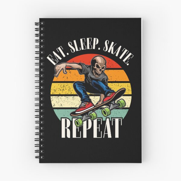 Item preview, Eat. Sleep. Skate. Repeat Skeleton Design designed and sold by OldSkullDesigns.