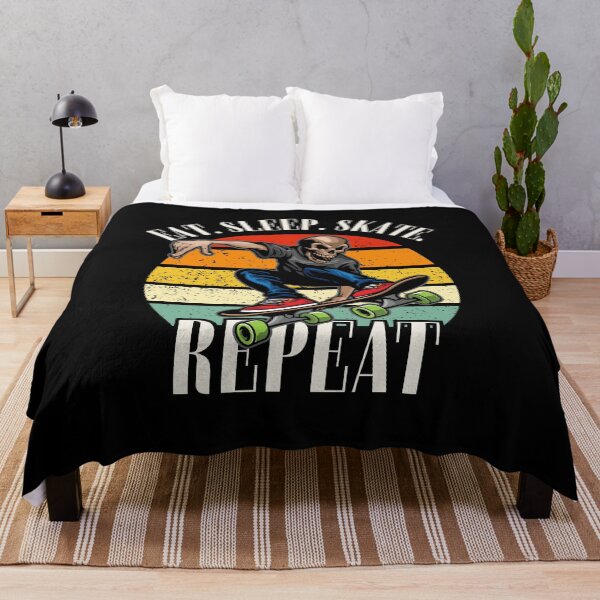Item preview, Eat. Sleep. Skate. Repeat Skeleton Design designed and sold by OldSkullDesigns.