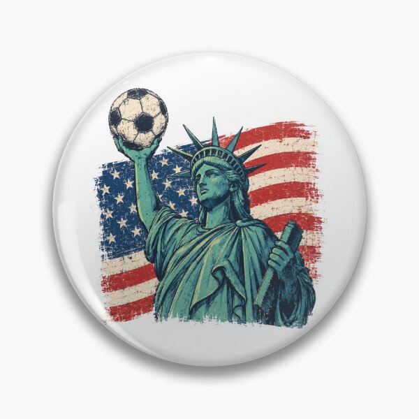 Item preview, American Soccer Fan Statue of Liberty USA T-Shirt designed and sold by DandelioMoon.