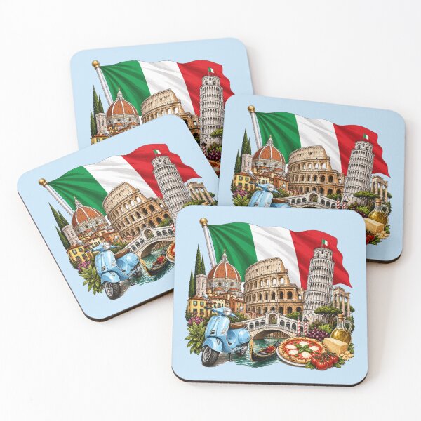 Item preview, Italy with Flag designed and sold by Myra365Art.