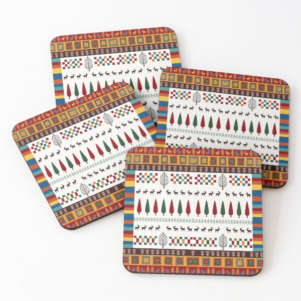 Item preview, Traditional Folk Art Goat Tapestry Pattern designed and sold by arteresting-art.