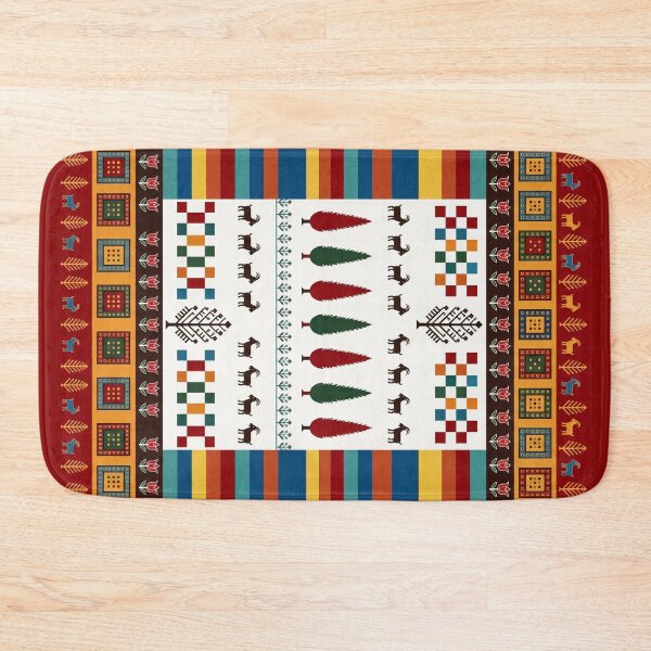 Item preview, Traditional Folk Art Goat Tapestry Pattern designed and sold by arteresting-art.