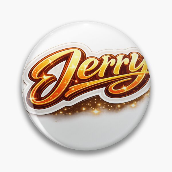 Artikelvorschau, Jerry Golden Namensaufkleber entworfen und verkauft von MoizCreations.