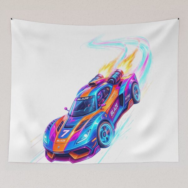 Item preview, uturistic Rocket Racing Car 8K PNG – Neon Cyberpunk Speed Vehicle | Cartoon Sci-Fi Pixar Style designed and sold by krishna-artdesigns.