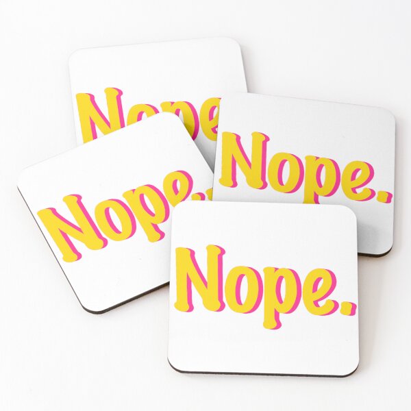 Item preview, Word "Nope." in a colorful tipography  designed and sold by N-art-halia.