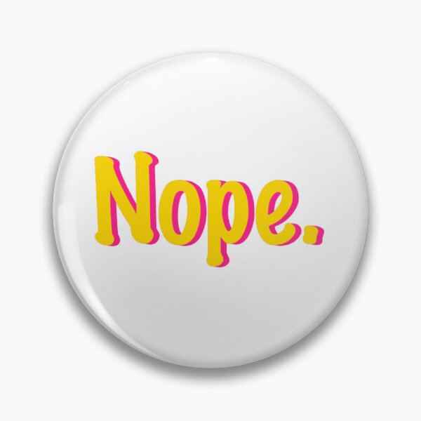Item preview, Word "Nope." in a colorful tipography  designed and sold by N-art-halia.