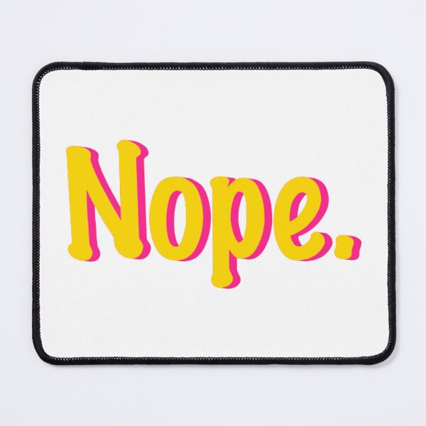 Item preview, Word "Nope." in a colorful tipography  designed and sold by N-art-halia.