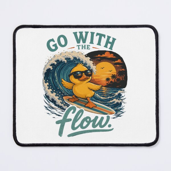Item preview, Go With The Flow Duck designed and sold by DandelioMoon.