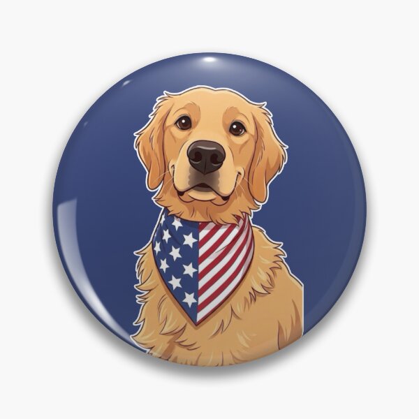Item preview, Patriotic Golden Retriever designed and sold by Ash-Samurai.