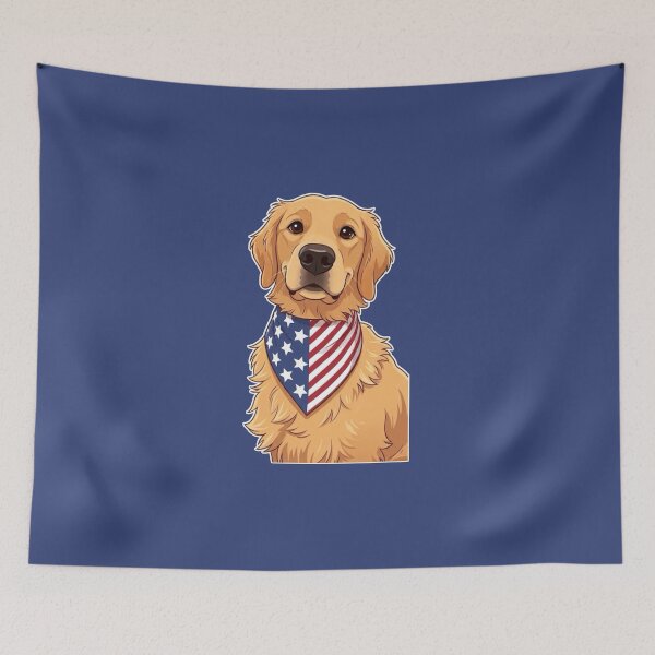 Item preview, Patriotic Golden Retriever designed and sold by Ash-Samurai.