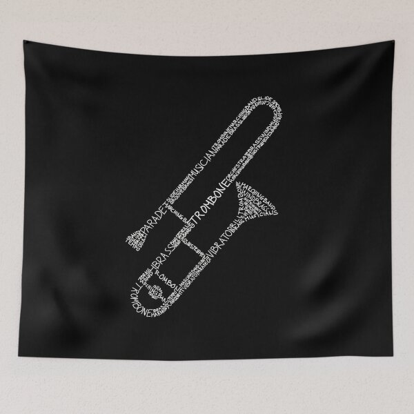 Item preview, Trombone Word Art - Musician Marching Band Player Gift designed and sold by clickbongski.