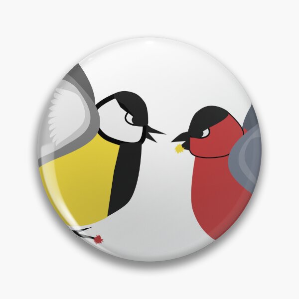 Item preview, Fighting Birds Spring Territory Dispute designed and sold by OddetteArt.
