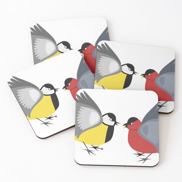 Item preview, Fighting Birds Spring Territory Dispute designed and sold by OddetteArt.