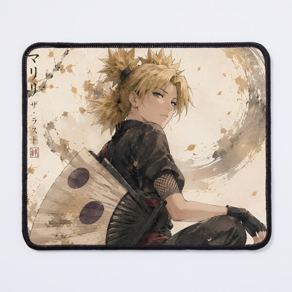 Item preview, Temari | Wind Fan Kunoichi Samurai | Elegant Ninja Warrior Japanese Ink Style Art Print designed and sold by Dyan4.
