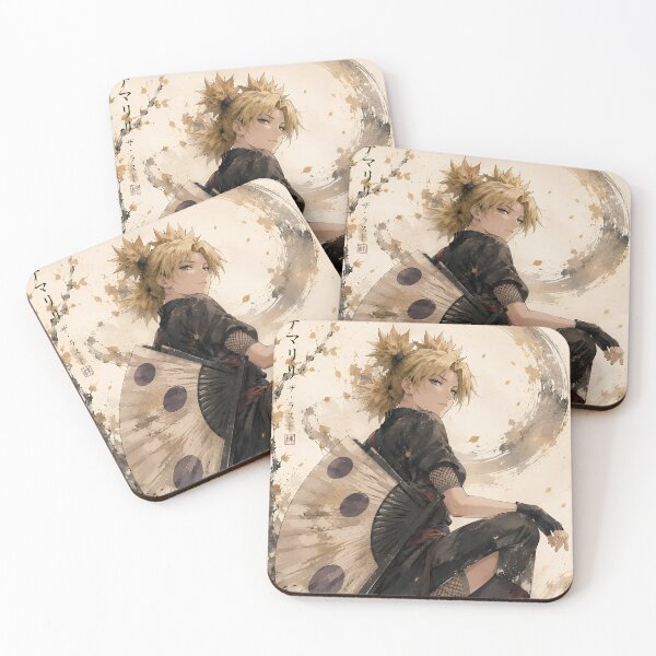 Item preview, Temari | Wind Fan Kunoichi Samurai | Elegant Ninja Warrior Japanese Ink Style Art Print designed and sold by Dyan4.