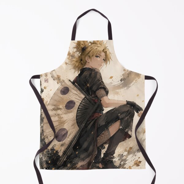Item preview, Temari | Wind Fan Kunoichi Samurai | Elegant Ninja Warrior Japanese Ink Style Art Print designed and sold by Dyan4.