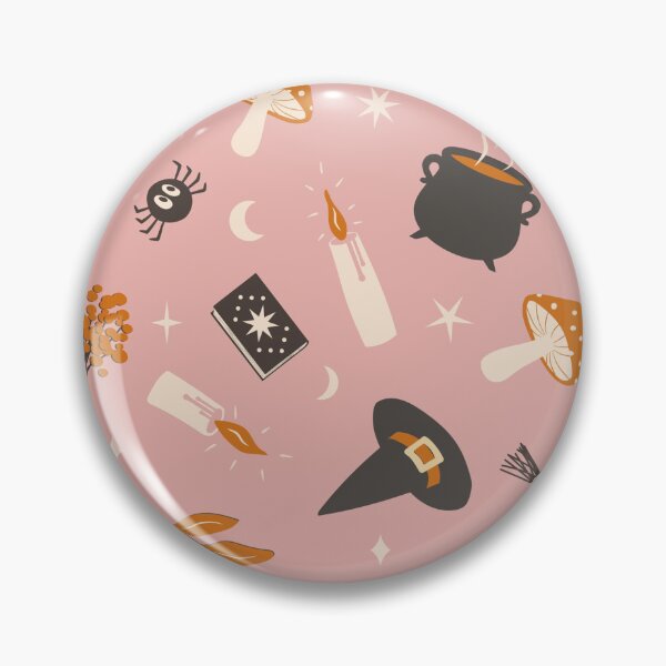 Item preview, Whimsical Witchy Autumn Pattern – Cozy Halloween Magic Seamless Design designed and sold by RJACreative.