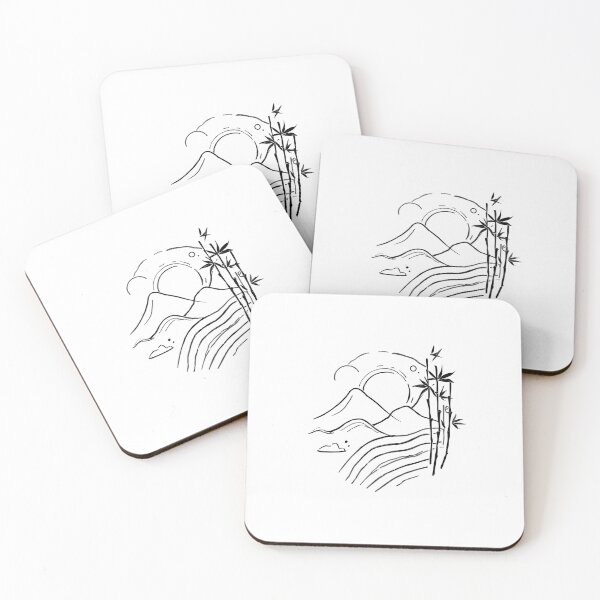 Aperçu de l'œuvre Art minimaliste de montagne zen | Design minimaliste esthétique japonais créée et vendue par Larams Studio.