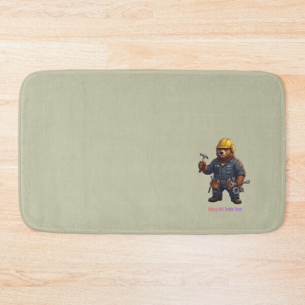 Item preview,  Mechanic Bear Construction Worker Cartoon Vintry Off designed and sold by VintryOff.