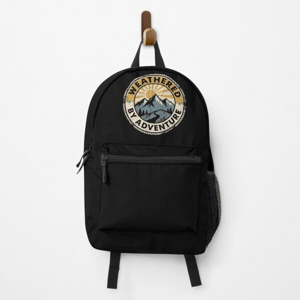 Item preview, Weathered By Adventure Mountain Camping Badge designed and sold by SplashTastic.