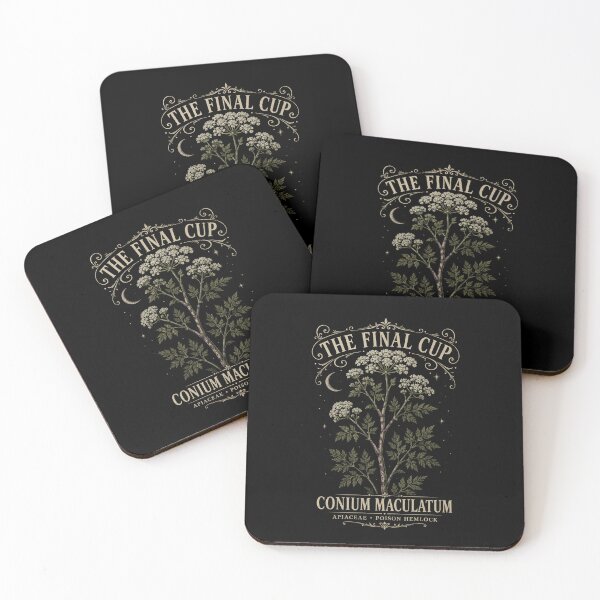 Item preview, Conium Maculatum The Final Cup – Gothic Poison Hemlock Botanical Art designed and sold by Soft Panic Studio.