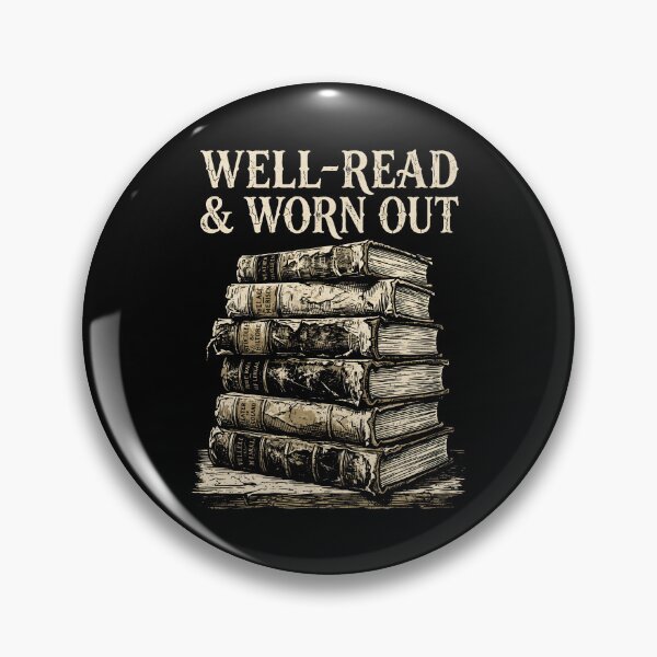 Item preview, Well-Read and Worn Out Vintage Book Lover designed and sold by SplashTastic.